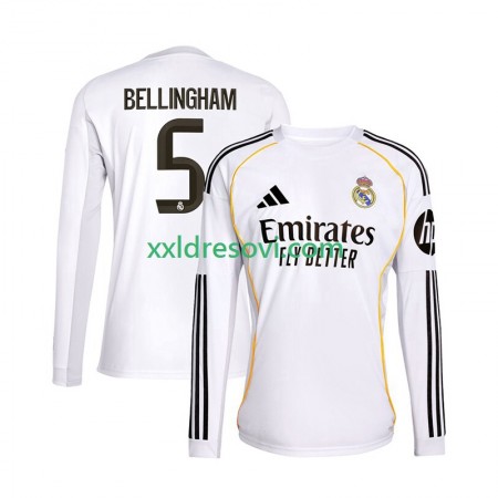 Real Madrid Jude Bellingham 5 Domaći Nogometni Dres 2025-2026 Dugim Rukavima
